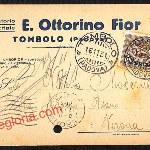 ah4595 - STORIA POSTALE - Padova Provincia - Tombolo