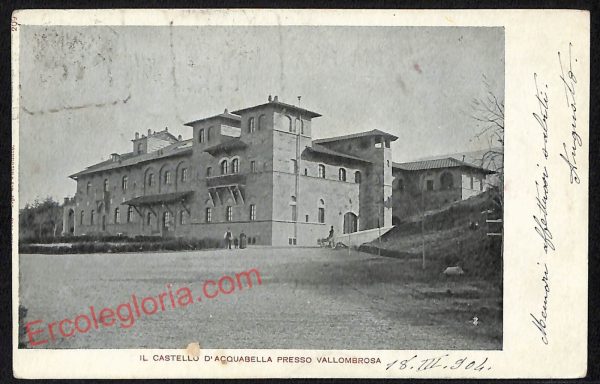 ag0078 - CARTOLINA D'EPOCA - Firenze Provincia - Vallombrosa  1904
