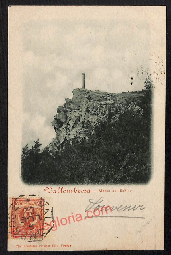 ag0079 - CARTOLINA D'EPOCA - Firenze Provincia - Vallombrosa  1902