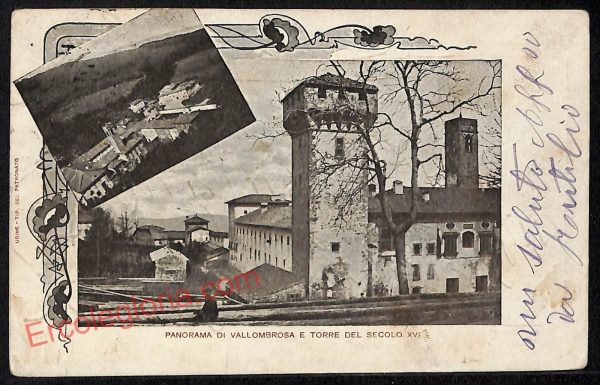 ag0081 - CARTOLINA D'EPOCA - Firenze Provincia - Vallombrosa