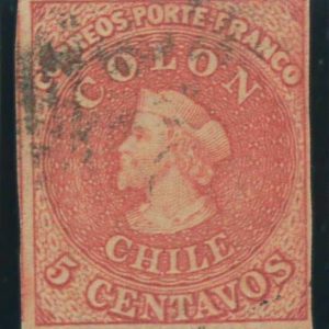 P3932 - CHILE ,  YVERT 5, NICE CLEAN USED