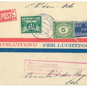 P3700 - AIRMAIL , NETHERLANDS FIRST FLIGHT AMSTERDAM OSLO 15.5.1930