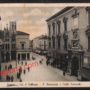 ah4169 - CARTOLINA D'EPOCA - Padova Città - R. Università e Caffè Pedrocchi