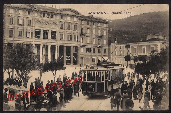ag7947 - CARTOLINA D'EPOCA - Massa Carrara Città - Piazza Farini