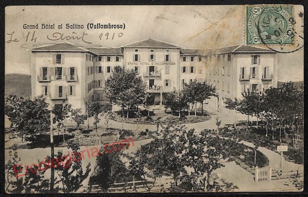 ag0086 - CARTOLINA D'EPOCA - Firenze Provincia - Vallombrosa  1910