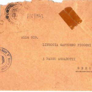 71243 - STORIA POSTALE - BUSTA militare GRUPPO ANTISOMMERGIBILI submarines 1943