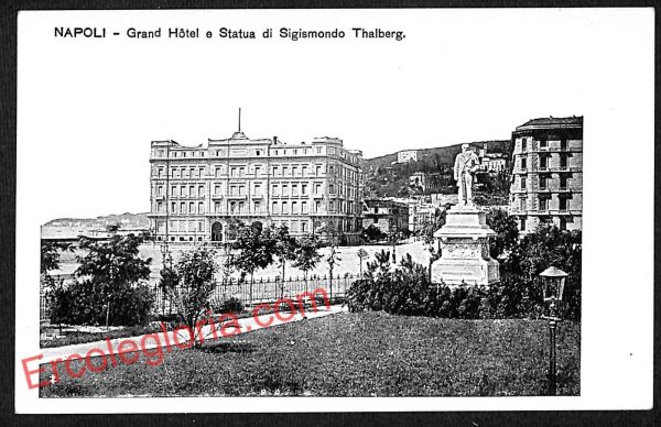 ag9595 - CARTOLINE D'EPOCA - Napoli Città - Statua di Sigismondo Thalberg