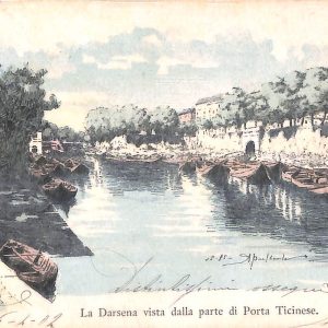 ac3749 - CARTOLINA  D'EPOCA - Milano Città  - Porta Ticinese 1902