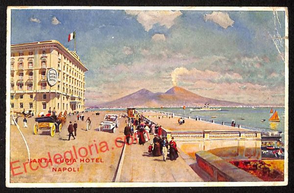 ag9596 - CARTOLINE D'EPOCA - Napoli Città - Santa Lucia Hotel