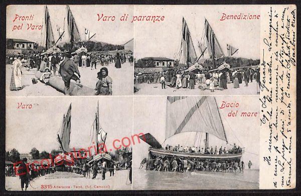 ag7957 - CARTOLINA D'EPOCA - Massa Carrara Città - Varo di paranze
