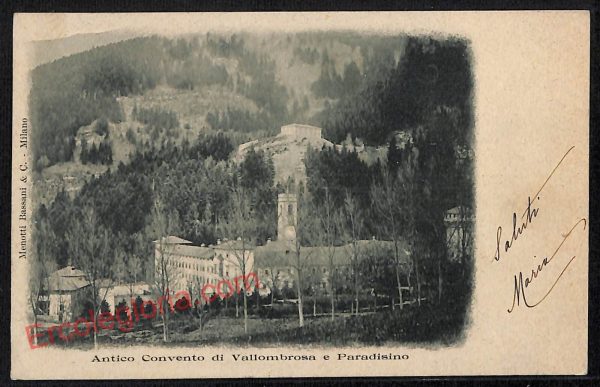 ag0094 - CARTOLINA D'EPOCA - Firenze Provincia - Vallombrosa  1900