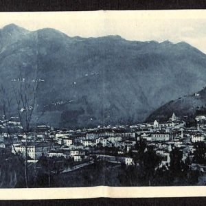 ag7958 - CARTOLINA D'EPOCA DOPPIA - Massa Carrara Città - Panorama