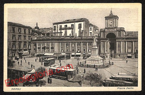 ag9606 - CARTOLINE D'EPOCA - Napoli Città - Piazza Dante
