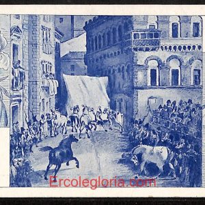 ad7876 - CARTOLINA D'EPOCA - Roma Città - La Ripresa dei Barberi