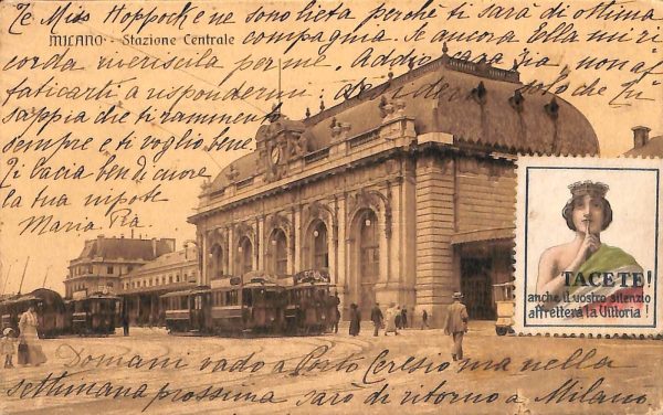 ac3755 - CARTOLINA  D'EPOCA - Milano Città  - Stazione Centrale  1916