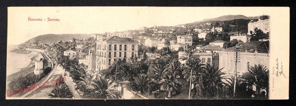 ag5344 - CARTOLINA D'EPOCA DOPPIA - Imperia Provincia - Ventimiglia