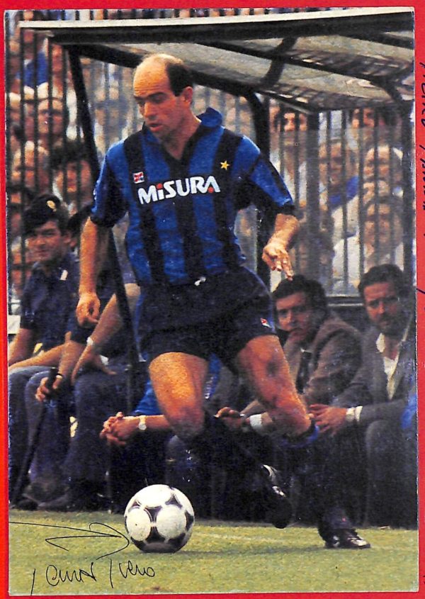 aa2464 -  AUTOGRAFO  CALCIATORE -  CALCIO  -  INTER  :  Piero FANNA
