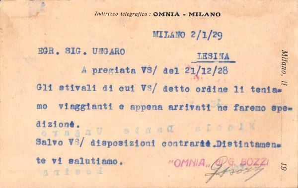 ac3760 - CARTOLINA  D'EPOCA - Milano Città - 1929 - immagine 2