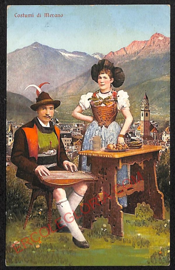 ae4066 - CARTOLINA  D'EPOCA - Bolzano Città - Costumi di Merano