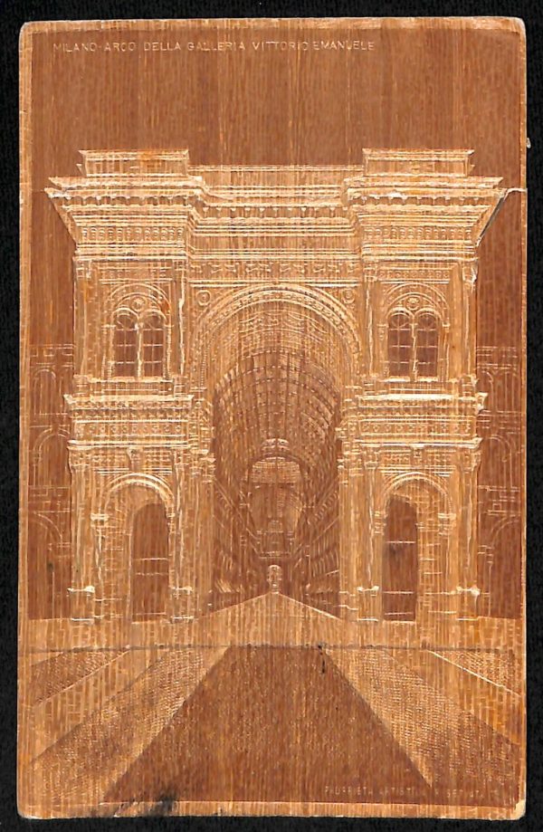 ac3761 - CARTOLINA  D'EPOCA - Milano Città - Arco della Galleria V. E.