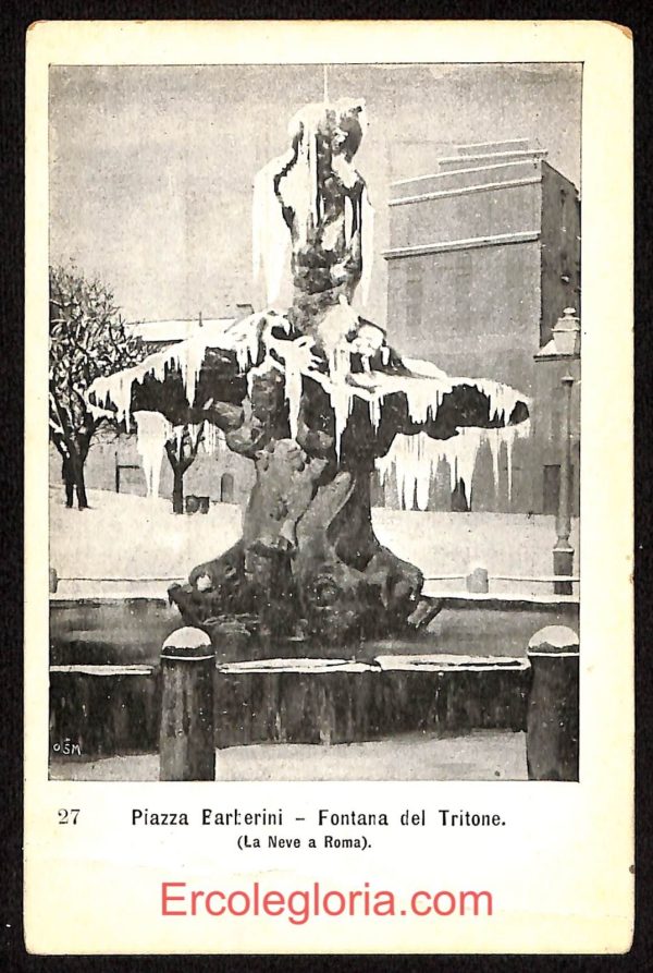 ad7886 - CARTOLINA D'EPOCA - Roma Città - Fontana del Tritone