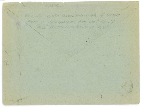 P1067 - ITALIA REGNO, VI CENTENARIO FRANCESCANO, LIRE, 5 (+2,50) SU BUSTA - immagine 2