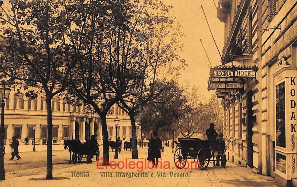 ad7888 - CARTOLINA D'EPOCA - Roma Città - Villa Margherita e Via Veneto