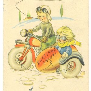 43851    CARTOLINA d'Epoca - BRESCIA  :  Puegnago del Garda 1951 - PUBBLICITARIA