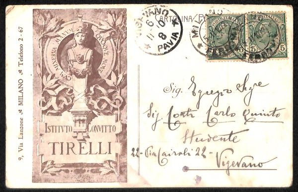 ac3777 - CARTOLINA  D'EPOCA - Milano Città - Istituto Convito Tirelli