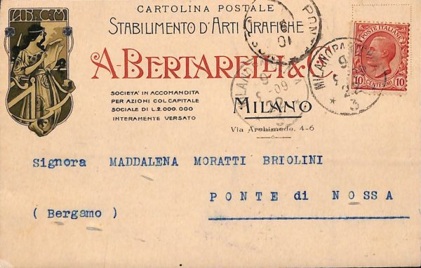 ac3787 - CARTOLINA  D'EPOCA - Milano Città - 1909