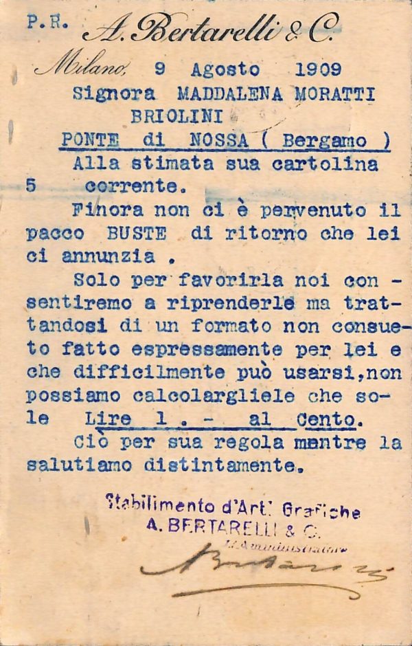 ac3787 - CARTOLINA  D'EPOCA - Milano Città - 1909 - immagine 2