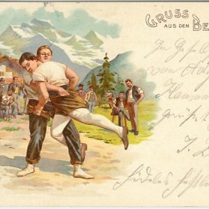 57566 - SWITZERLAND Schweiz - Ansichtskarten VINTAGE  POSTCARD -  BERGEN Gruss