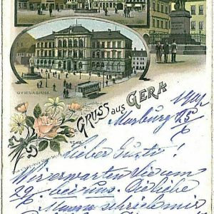 25798 - Ansichtskarten VINTAGE POSTCARD - Deutschland GERMANY - Gera 1902 GRUSS