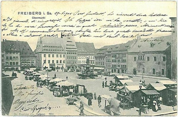 25806 - Ansichtskarten VINTAGE POSTCARD - Deutschland GERMANY -  Freiberg 1901