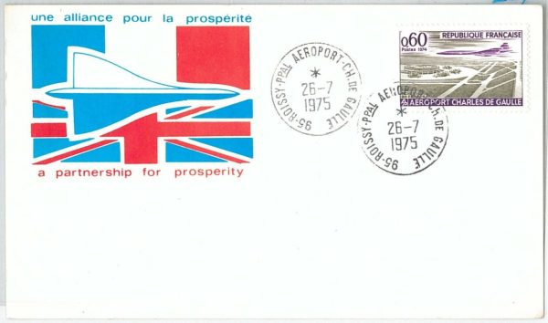 64849  - FRANCE - POSTAL HISTORY - SPECIAL CARD: CONCORD Aviation  1975