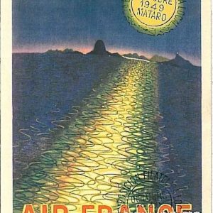 16035 - FRANCE  - Vintage Postcard  CPA - AIR FRANCE 1949    AVIATION AIRPLANES