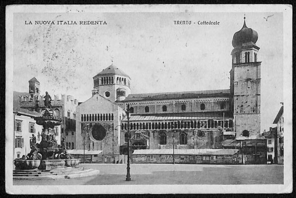 ab5472 - CARTOLINA  D'EPOCA - Trento Città : LA NUOVA ITALIA REDENTE