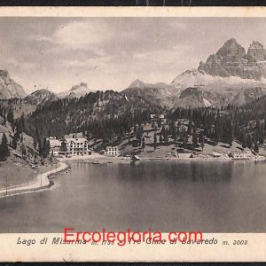 ae1053 - CARTOLINA  D'EPOCA - Belluno Provincia - Lago di Misurina  1916