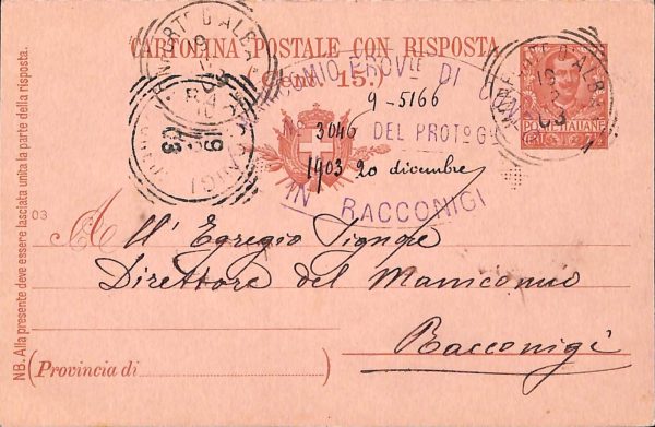 ab4625  -  CARTOLINA  D'EPOCA -  Cuneo Provincia -  MONFORTE D'ALBA  1903