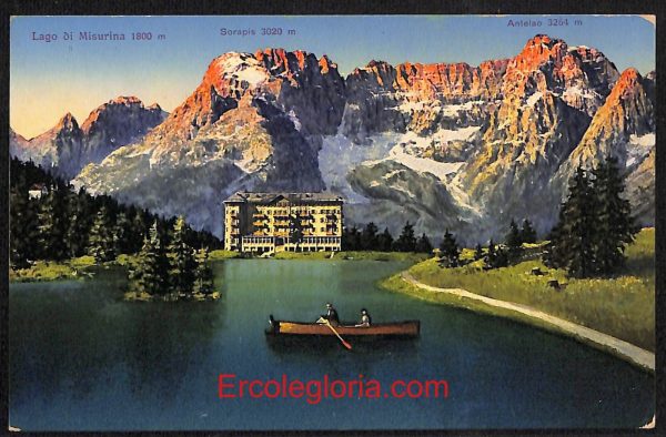 ae1054 - CARTOLINA  D'EPOCA - Belluno Provincia - Lago di Misurina