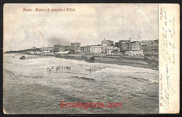 ad8033 - CARTOLINA D'EPOCA - Roma Provincia - ANZIO   1904