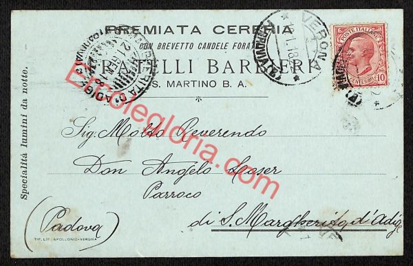 ae3352 - CARTOLINA  D'EPOCA - Verona Provincia - San Martino B. A.