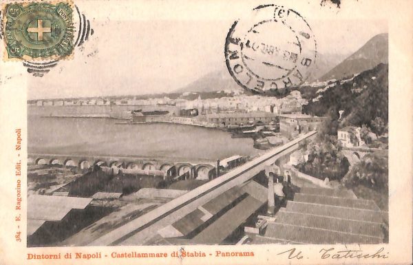 ab8209 - CARTOLINA  D'EPOCA - Napoli  Provincia  - CASTELLAMMARE