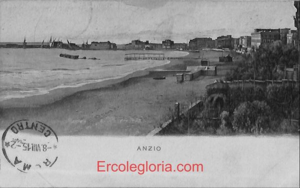 ad8034 - CARTOLINA D'EPOCA - Roma Provincia - ANZIO   1915