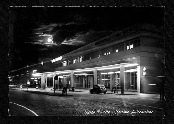 ab5486 - CARTOLINA  D'EPOCA - Trento Città : STAZIONE AUTOCARRIERE