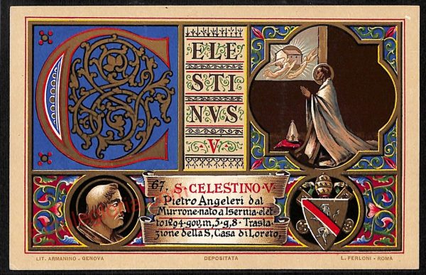 ae4550 - CARTOLINA D'EPOCA - Campobasso Città - S. Celestino V