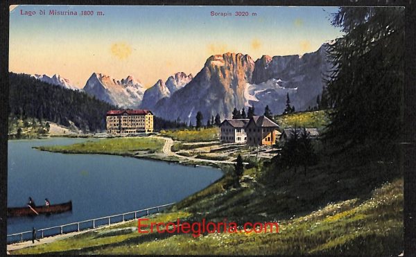 ae1058 - CARTOLINA  D'EPOCA - Belluno Provincia - Lago di Misurina