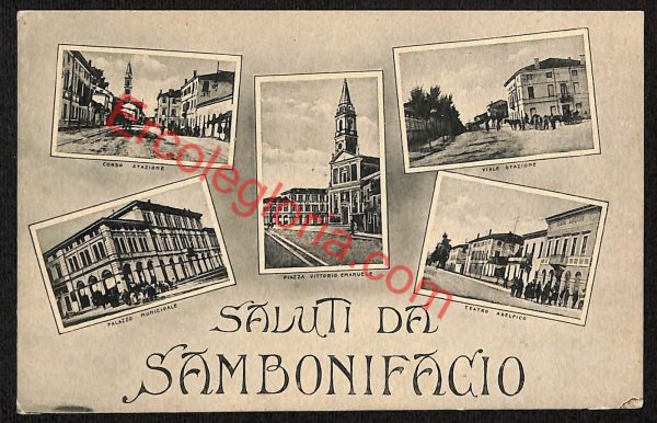 ae3357 - CARTOLINA  D'EPOCA - Verona Provincia - Sambonifacio