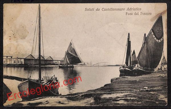 ai7499 - CARTOLINA D' EPOCA - Teramo Provincia - Castellammare Adriatico