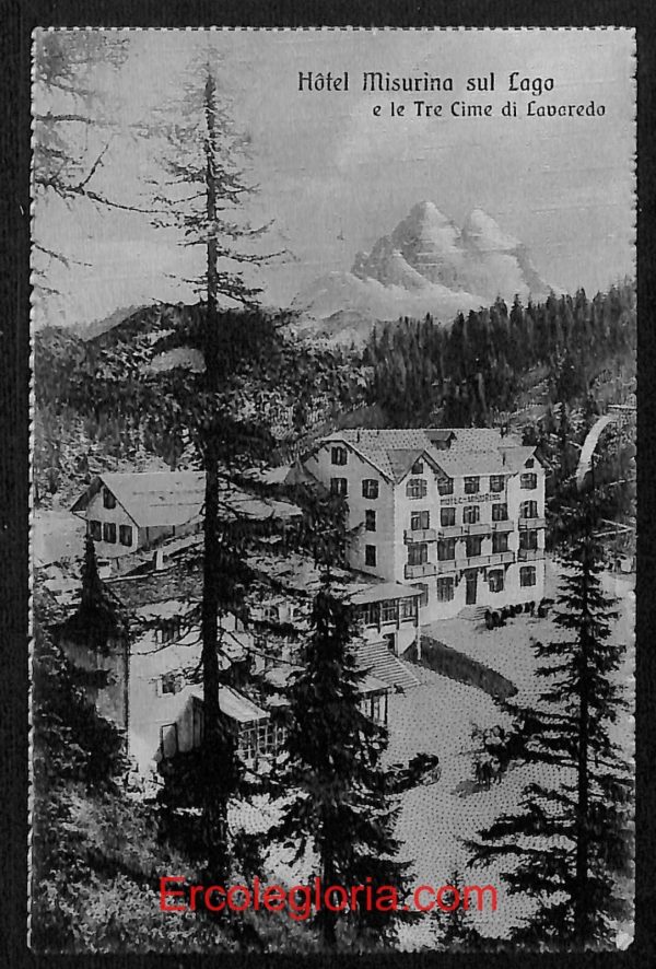 ae1059 - CARTOLINA  D'EPOCA - Belluno Provincia - Lago di Misurina